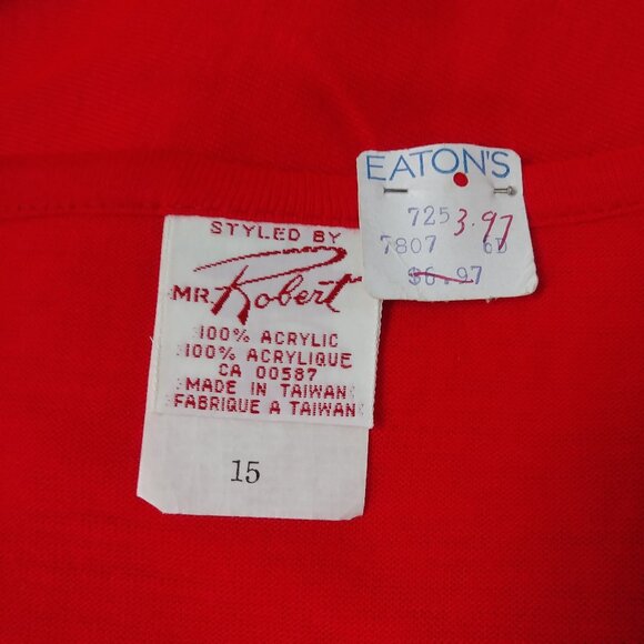 1970's Vintage Red Maxi Peasant Dress w/ Embroidered Waistband by Styled by Mr. - Picture 10 of 10